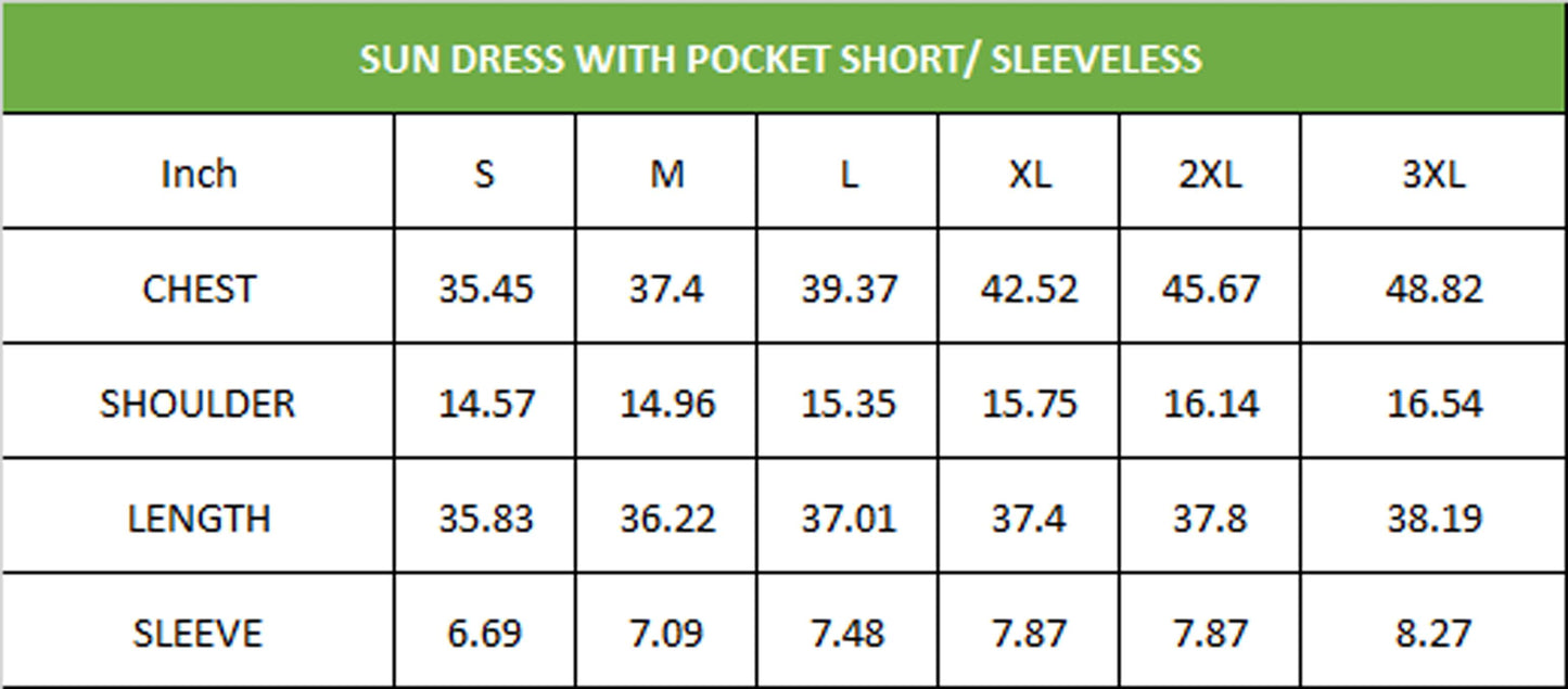 3/4 SLEEVE POCKET DRESS- DAISIES