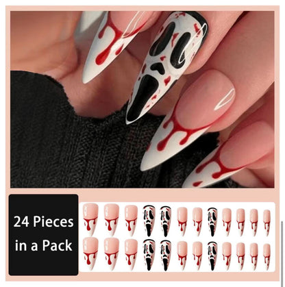 24 Pack of Spooky Nails
