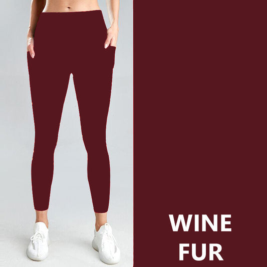 Wine Fur Leggings PREORDERB107